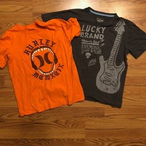 Kids XL Tee Shirts Lucky Brand & Hurley